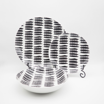 Europe High Quality White Porcelain Dinnerware Set