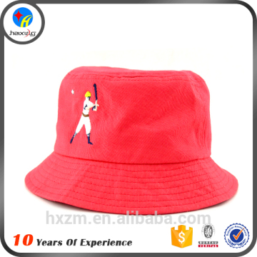 Hot Selling Cheap Red Embroidered Bucket Hats