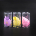 Confezione di cilindri in plastica ecologica trasparente con soffio d&#39;uovo di bellezza