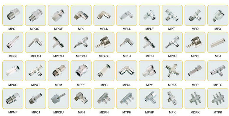 PZA Pneumatic Push-in Speed Controller One Touch Fitting