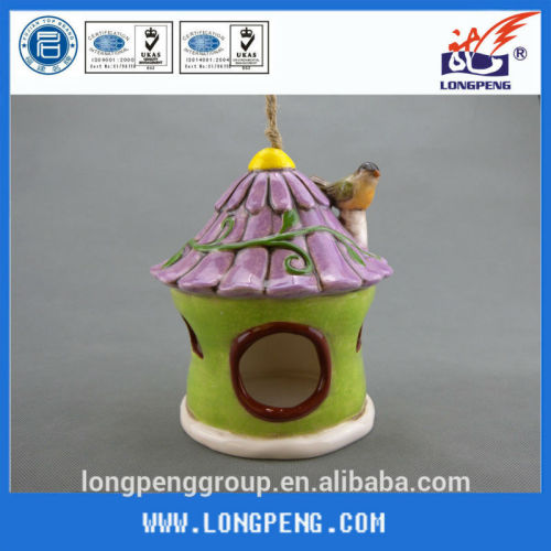 Ceramic Bird Nesting Houses, Ceramic House for Song Birds,Ceramic Bird Feeders