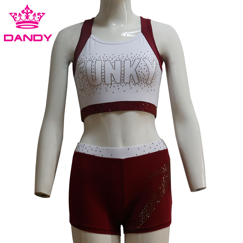 Sublimeret Cheer Crop Top og Short