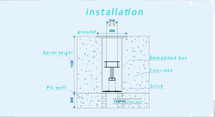 Semi - Automatic Rising Bollard with 304 Stainless Steel