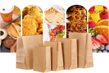 Hot Sale Square Flat Bottom Kraft Paper Bag