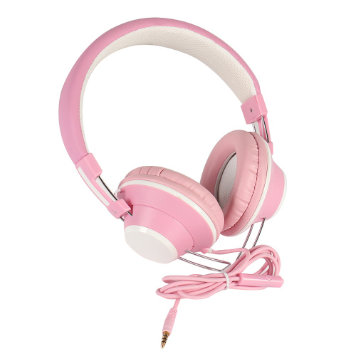 Casque d&#39;écoute de basse stéréo féminin rose mignon