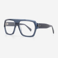 Rectangle Bevel Acetate Men's Optical Frames 23A3198