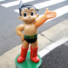Classical Japanese cartoon anime figure fiberglass astro boy statue
