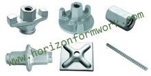 Formwork accessories, wing nut, tie-rod, plate, water stop, tripod, fork head, anchors, U-head, base jack