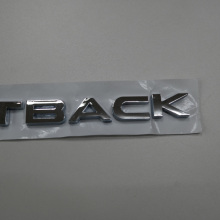 Chrome Custom 3D ABS Letter Badges Auto Decals Car Emblems Stickers