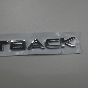 Chrome Custom 3D ABS Letter Badges Auto Decals Car Emblems Stickers