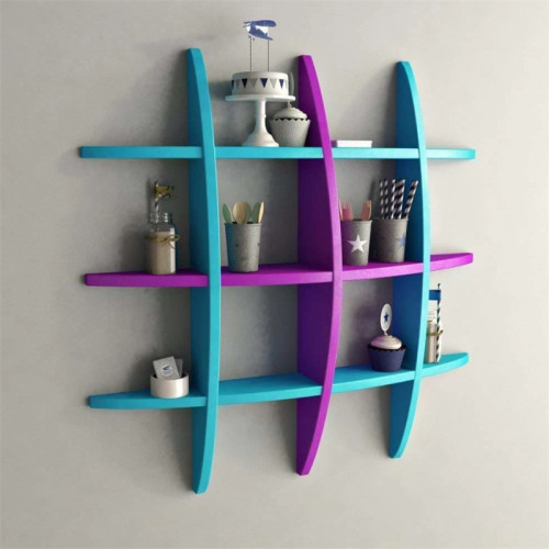 Wooden Detachable Modern Floating Wall Shelf