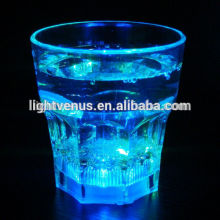 multi color change LED luminous glass cup drinkware for KTV Bar promotion