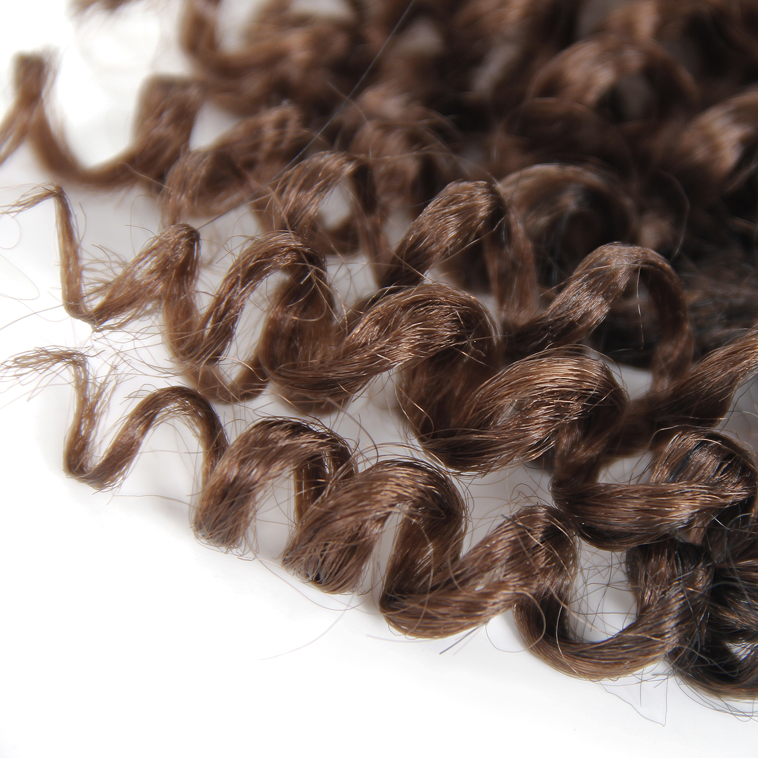 Crochet Hair Soft End Natural Synthetic Braids Brown Extension For Women