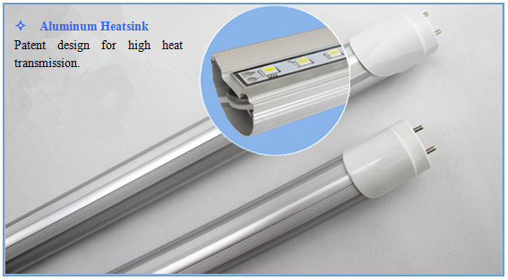 Fluorescent Tube Retrofit G13 110lm/W 40W 2.4m T8 LED Tubular Lamp