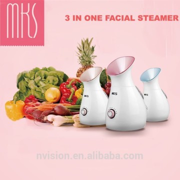NV8318 ETL certification nano ion multifunction fruit & vegetable facial steamer