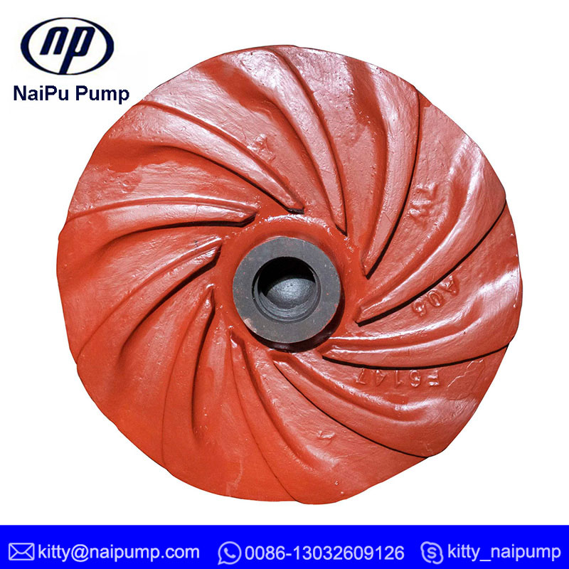 F6147R Rubber Impeller for 8/6F Coal Mining Pump