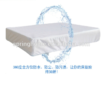 Hypoallergenic waterproof mattress cover with zipper, mattress encasement