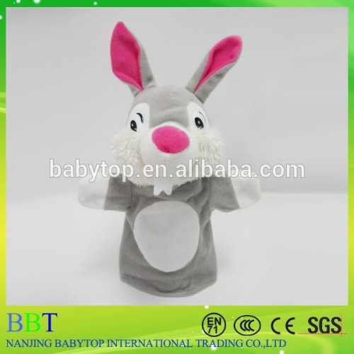 the easter plush&stuffed rabbit/bunny hand&finger puppet toy for babby