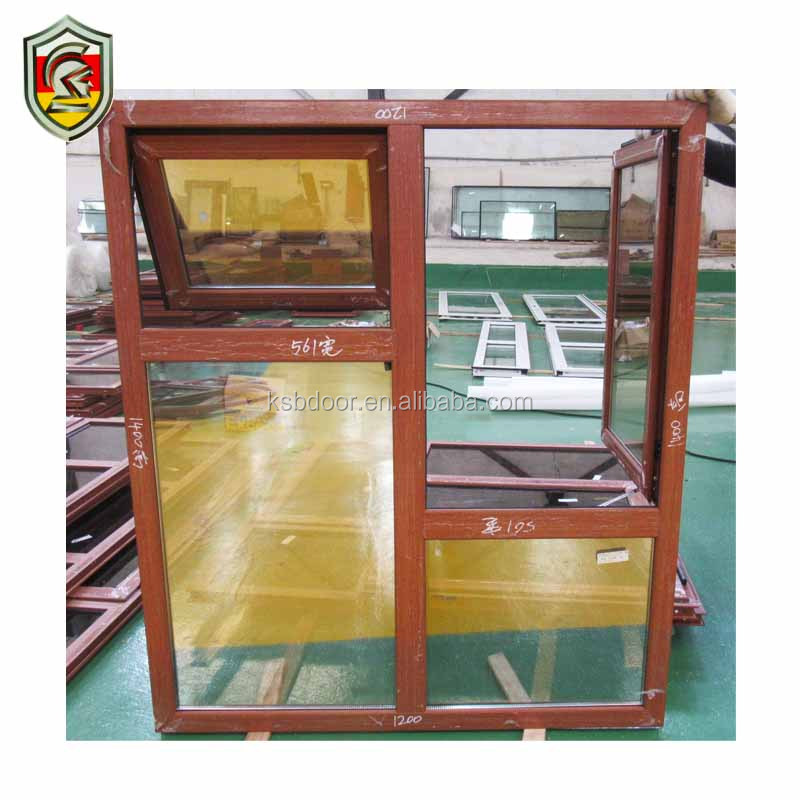 5mm double clear glazed aluminium frame powder coated awning window