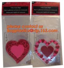Valentine Designed PP Cellophane Candy Bag, 1 dollar treat bags Walmart wholesale store hot sale treat sacks, Walmart wholesale