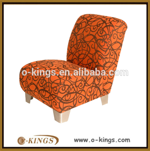 Modern orange armless chair sofa hotel furniture