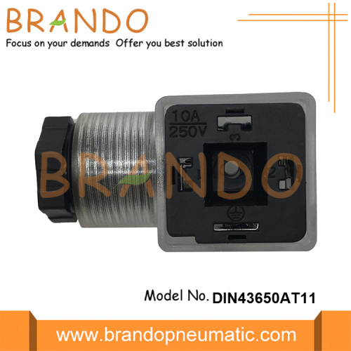 Din43650A PG11 Connettore della bobina a solenoide con indicatore LED