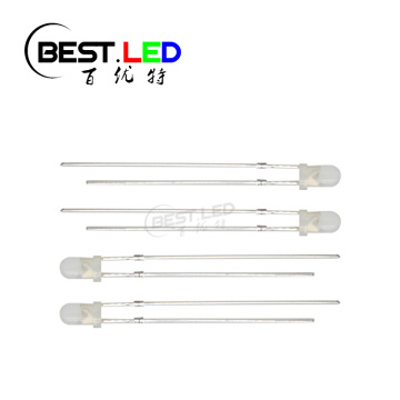 3mm Diffused Blue LED 460nm 465nm Milky Lens