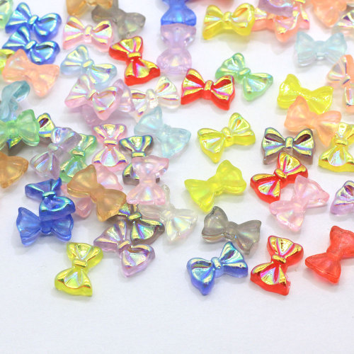 DIY Nail Art Decor Artificial Bowknot Jewelry Beads 3D Butterfly Tie Nail Jewelry Handmade Craft Accessories