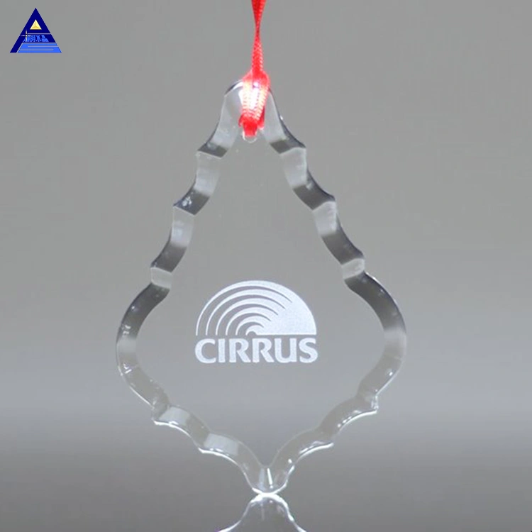 New Design Clear Glass Crystal Christmas Ornaments for Christmas Gifts