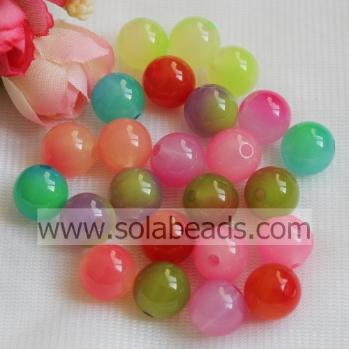 Supply 22mm Crystal Plastic Round Smooth Tiny beads