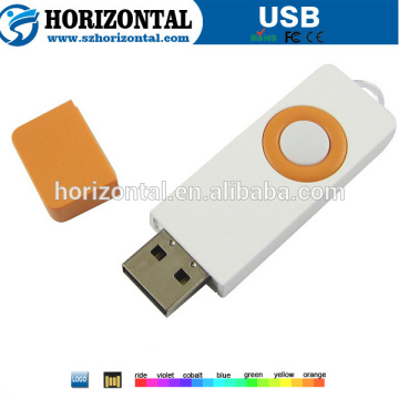White and orange color hot selling generic USB flash drive