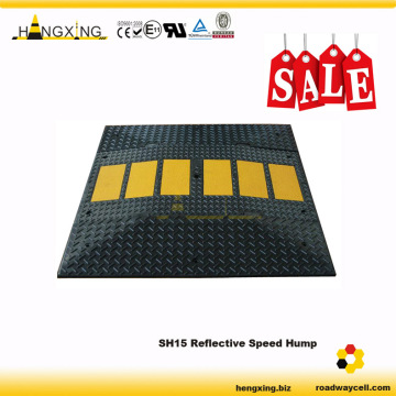 HX-SH15 Reflective Rubber Traffic Speed Hump