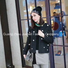 Pearl Detail Wool Jacket