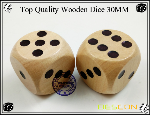 Top Quality Wooden Dice 30MM-3