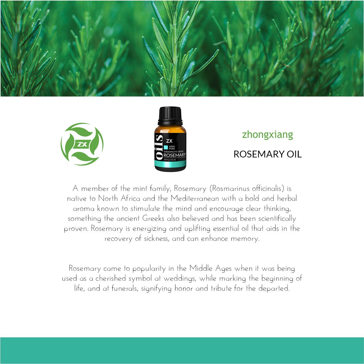 Rosemary Hydrosol Wholesale OEM wingi wa asili safi