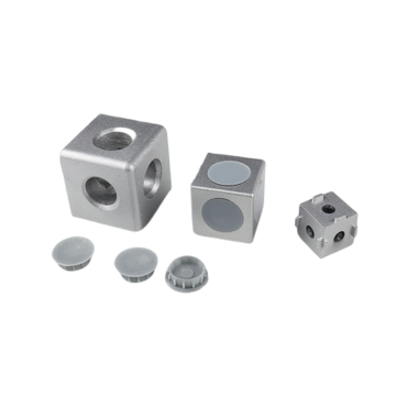 Single-Side Bracket Corner Connectors for Aluminum Extrusion Profile Finger Ball Jointed Boards with Triangle Structure: Enhancing Structural Integrity and Aesthetics