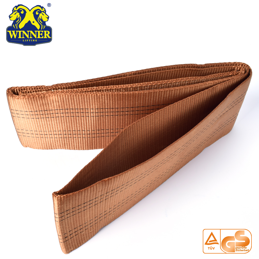 6T Flat EN1492-1 Webbing Sling Polyester Lifting Sling