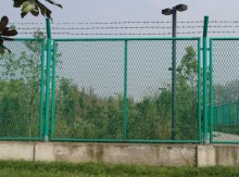 PVC coated chain link fencing and gate