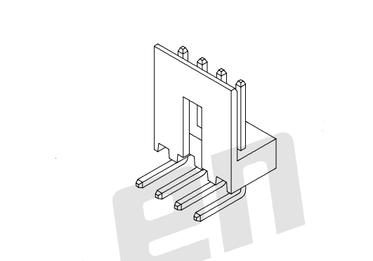 2.50mm Pitch 90 ° gofret AW2544VR-XP