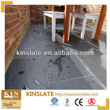 Kinslate Factory Direct Floor Tiles Slate Floor Tiles Black Color Slate Floor Tiles