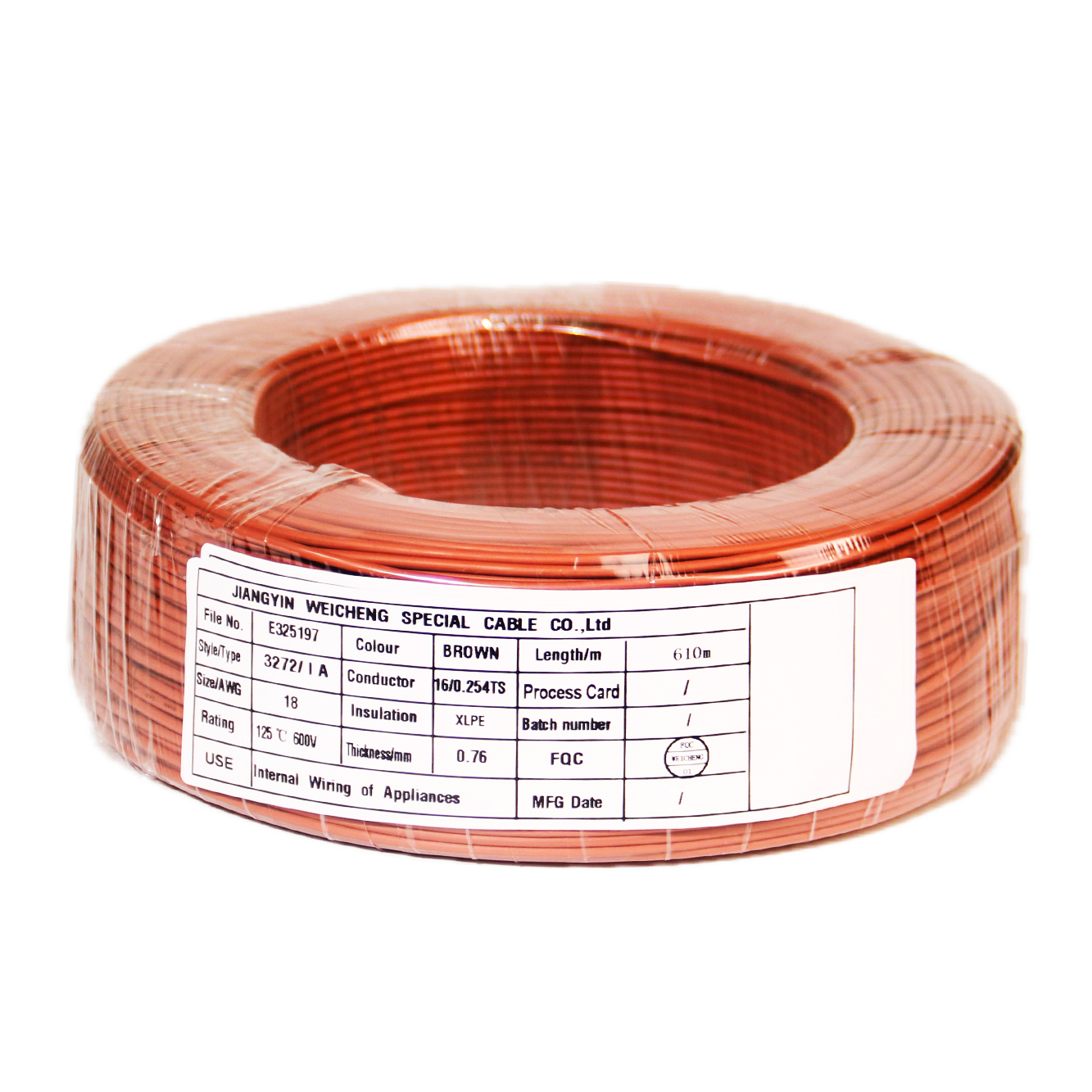 UL3272 UL XLPE电缆UL3272 18AWG UL3272 UL XLPE cable UL3272 18AWG