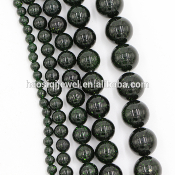 High Quality Import Round Gemstone Dark Green Jade Beads Natural Russia Nephrite Jade For Jewelry