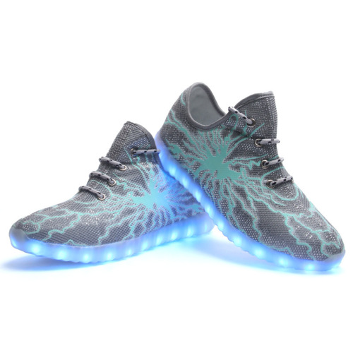 2016 New Men and Women Fashion Luminous Shoes High Quality LED Lights USB Charging Colorful Shoes Lovers Casual Flash Shoes