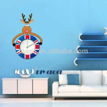 2017 Fun design wall clock theme home decorative DIY vinyl wall sticker clock