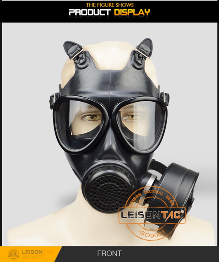 Tactical Face Mask, Silicon Gas Mask Anti Riot Protective for security outdoor hunting