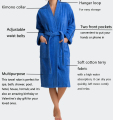 فندق Bathrobe مخصص للقطن تيري رداء الحمام مع شعار