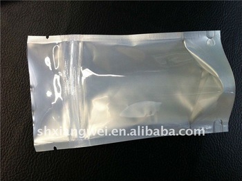 half transparent resealable foil bag