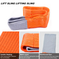 10 Ton 8M Or OEM Length 300MM Width 4 Ply Soft 8T Webbing Lifting Belt Sling Orange Color Safety Factor 8:1 7:1 6:1 Type