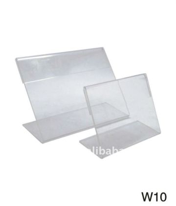 Top quality wholesale acrylic business card display with sign holder