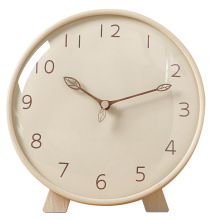 Morden Hanging and Dual-purpose Silent Desk Table Clock Home Decor Wooden Wall Clock